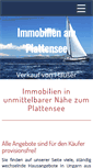Mobile Screenshot of immobilienplattensee.de
